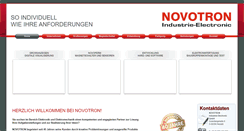 Desktop Screenshot of novotron.de